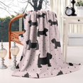 thumbnail image 2 of Scottish Terrier Blanket,Comfortable Soft Flannel Throw Blanket,All Season,Warm Lightweight Blankets for Sofa Bed Couch Living Room Chair,40"x50"(100x130cm), 2 of 4