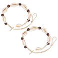 thumbnail image 4 of 2pcs Ethnic Anklets Conch Design Foot Chains Bracelets Bohemian Style Bracelets, 4 of 8