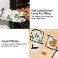 thumbnail image 4 of Cartoon Cute Daisy and Crocodile 5 Pcs Kitchen Set Heat Resistant Oven Mitts and Non-Slip Pot Holders with Adjustable Cooking Apron, 4 of 6