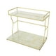 thumbnail image 2 of Organizador de encimera de baño de 2 niveles para recepciones de boda, estante para especias de cocina, hogar Blanco, 2 of 9
