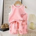 thumbnail image 2 of Summer 2Pcs Outfits Set for Toddler Girls – Flower Short Sleeve T-Shirt and Pants Gift Set Summer 2Pcs Gift Outfits Set Girls Summer Set 1-8 Years,7-8 Years, 2 of 3