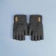 thumbnail image 1 of Guantes de invierno sin dedos para mujeres y hombres, cálidos guantes de medio dedo de punto elásticos de lana de alpaca, guantes sin dedos suaves para clima frío para el trabajo, gris oscuro, 1 of 1