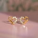 thumbnail image 2 of Joyería de las mujeres caliente de oro plateado pendientes de plata en forma de regalos para ella, 2 of 5