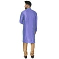 thumbnail image 3 of SKAVIJ Kurta Pyjama for Men 2-Piece Indian Traditional Party Dress Blue XL, 3 of 6