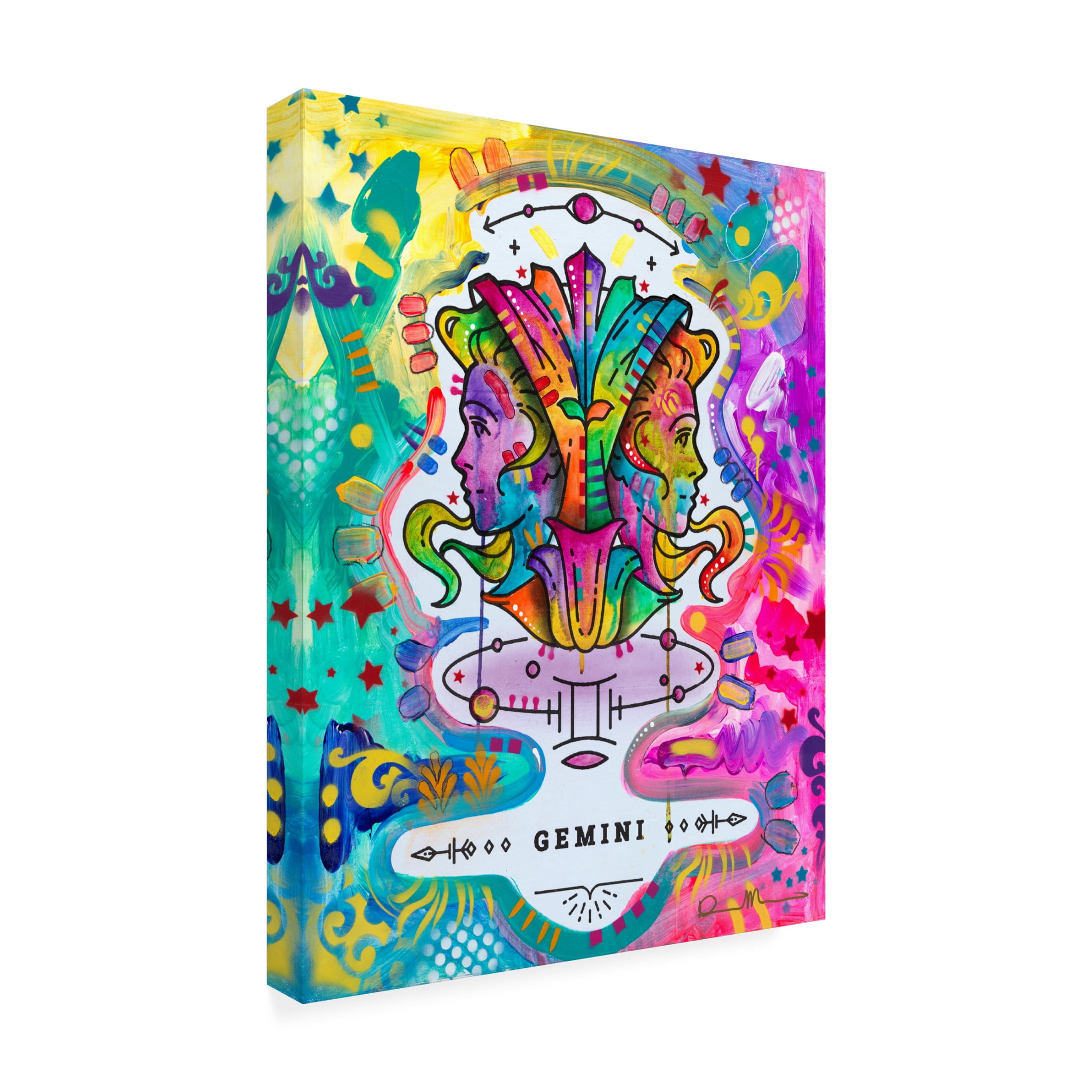 Canvas Wall Art - Dean Russo 'Gemini' Wall Art for Living Room, Bedroom, or Office Décor by Trademark Fine Art - 24 x 32 Inches