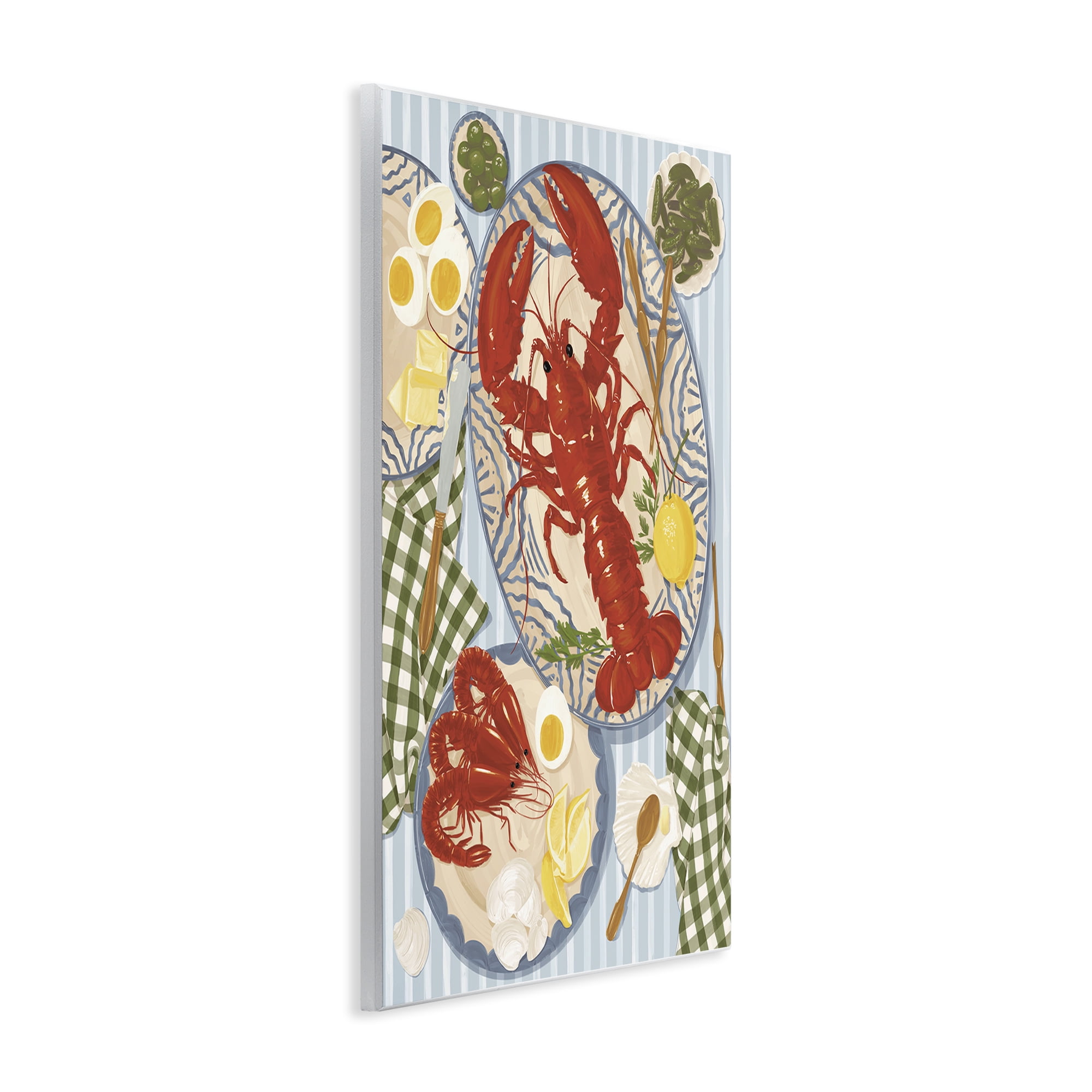 Stupell Industries Lobster For Lunch Platter Wall Plaque Art, design by Vero Illustrates