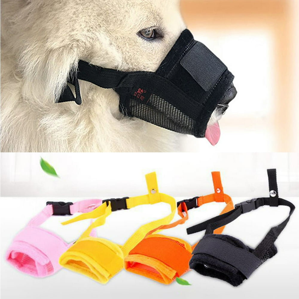 SPRING PARK Nylon Dog Muzzle for Small Medium Large Dogs, Air Mesh