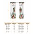 thumbnail image 6 of Fsddascl Merry Christmas Blackout Curtains for Bedroom/Living Room, Thermal Insulated Kitchen Curtains, Winter Boots Pine Cone Branches Berry Grommet Darkening Window Treatment Drapes 52"x63"x2, 6 of 6