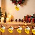 thumbnail image 4 of AOMXGD 2 Pack Mini Christmas Stocking Ornaments, Plastic Hanging Decor for Xmas Tree Mantel Holiday Party Decor, 2 Count, 4 of 6