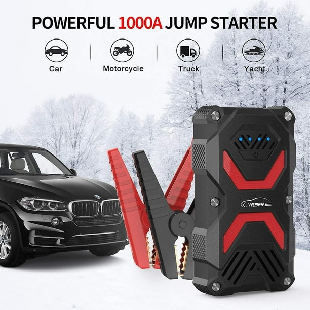 Finydr Jump Starter Batterie de Voiture Jump Starter Pack 1000a