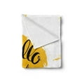 thumbnail image 2 of Hello Sunshine Soft Flannel Fleece Throw Blanket, Vintage Composition with Words and Grunge Sun, Cozy Plush for Indoor and Outdoor Use, 50" x 70", Earth Yellow Grey, by Ambesonne, 2 of 5