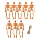 thumbnail image 4 of 8 minifiguras de esqueletos para Halloween, figuras coleccionables de Halloween, 14 cm, manualidades colgantes para fiestas, decoración de Halloween e Naranja, 4 of 8