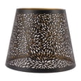 thumbnail image 1 of Pantalla de lámpara de Metal E26 E27 Estilo de árbol del Bosque Cubierta de Pantalla Decorativa de Hierro Ahuecada con patrón Interior Dorado para lámpara de Techo de Pared de Mesa Negro, 1 of 10