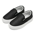 thumbnail image 3 of Toddler Sneakers for Girls Boys, Kids Canvas Low Top Slip On Sparkle Glitter Shoes Fashion Walking Casual Shoes, 3 of 8