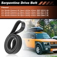 thumbnail image 2 of Unique Bargains 7PK1763 7-Ribs Engine Serpentine Drive Belt for Honda Element 2003 2004 2005 2006 2007 2008 2009 2010 2011 2.4L L4 K070694 38920PZDA01, 2 of 7