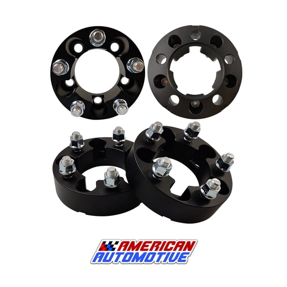 American Automotive 4pc 1.5 inch 5 x 4.5" Wheel Spacers (82.5mm Center Bore, 1/2" x 20 Studs) Fits 1987-1990 Dodge Dakota 2WD 4WD (5 x 114.3mm)