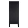 thumbnail image 3 of Linon Campbell 2-Door Glass Front Cabinet with 3 Shelves, Black Finish, 3 of 17