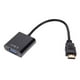 thumbnail image 3 of Adaptador Convertidor de adaptador compatible con Micro HDMI / compatible con Mini HDMI / compatible con HDMI a VGA (negro), 3 of 8