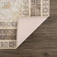 thumbnail image 6 of Hauteloom Albas Living Room, Bedroom Machine Washable Area Rug - Farmhouse - Light Brown, Dark Brown, Light Blue - 3'11" x 5'11", 6 of 17