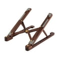 thumbnail image 1 of Soporte plegable para portátil, soporte ergonómico portátil para oficina, trabajo en casa Marron oscuro, 1 of 9