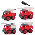 thumbnail image 2 of 4Pcs Fire Truck Model Set Detachable Simulation Innovative DIY Fire Engine Toy Set For Kids Children, 2 of 5