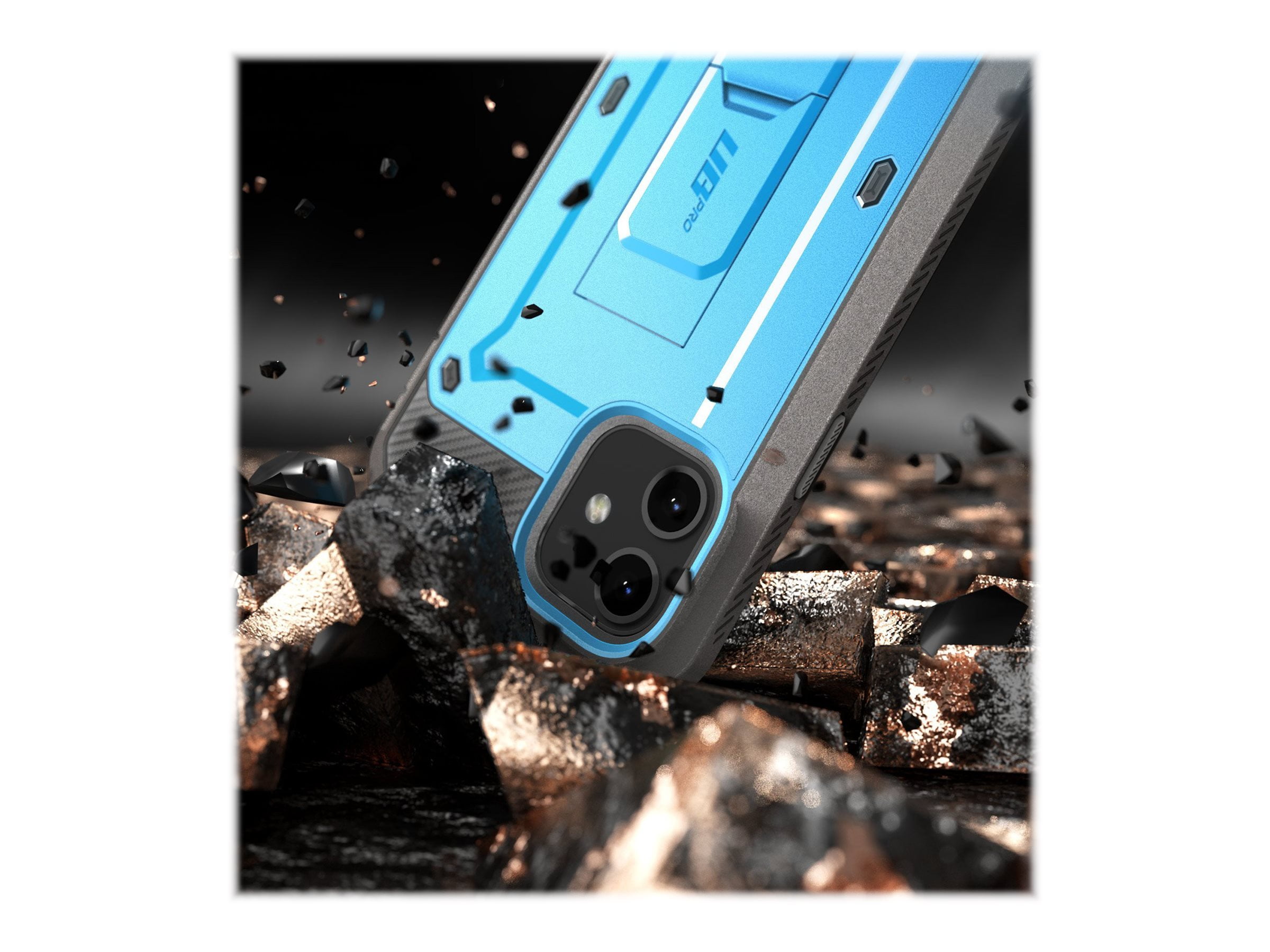 SupCase Unicorn Beetle Pro - Protective case for cell phone - rugged - polycarbonate, thermoplastic polyurethane (TPU) - blue - 6.1" - for Apple iPhone 11