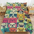 thumbnail image 2 of 3PCS Cute Dog Duvet Cover Set Twin, 1 Duvet Cover And 2 Pillowcase, Duvet Cover for Kids Girls Boys And Teens, 2 of 6