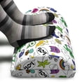 thumbnail image 3 of Emoticon Foot Rest, Vivid Colored Composition of Fun Retro Cartoon in 80s and 90s Comic Style, Non-Slip Backing Adjustable Ergonomic Memory Foam Leg Support for Office, Multicolor, by Ambesonne, 3 of 5