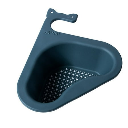 

PUREOY Sink Drain Basket Stable Non-Slip Design Easy Installation Multifunctional Kitchen Triangular Sink Food Catcher Filter Swan Drain Basket
