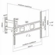 Impact Mounts ARTICULATING SWIVEL LCD LED FULL MOTION TV WALL MOUNT 37 42 46 47 50 55 60 65 70