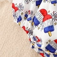 thumbnail image 6 of Baby Romper Short Sleeve Independence Day 4Th Of July Prints Romper Baby Bodysuits Baby Girl Onesies Blue 12 Months-18 Months, 6 of 6
