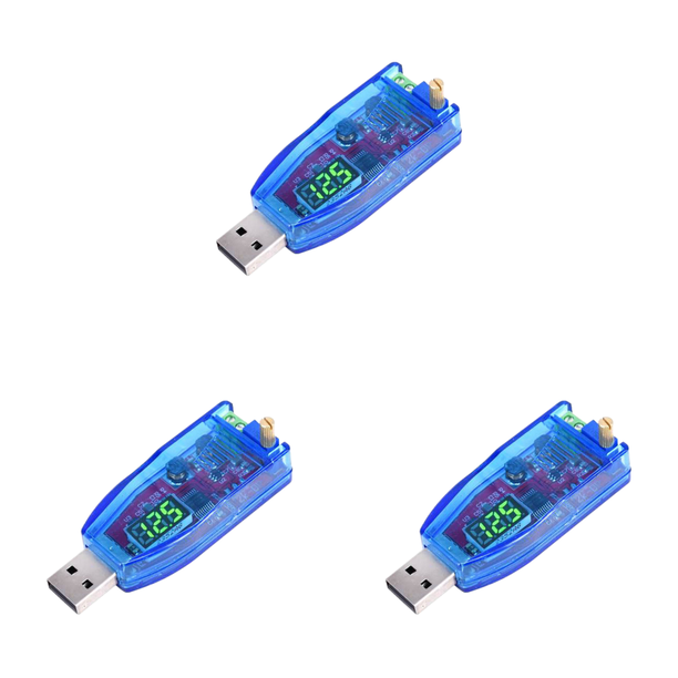 Módulo de fuente de alimentación estabilizada tipo Buck elevador USB DC-DC de alta eficiencia (verde)