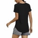 thumbnail image 3 of Puntoco Mujeres Cuello Redondo Color Sólido Manga Corta Casual Todo-Fósforo Pullover tops Puntoco Puntoco-4275, 3 of 8