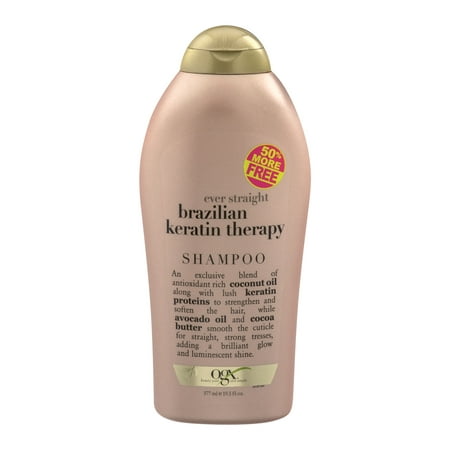 OGX Ever Straightening + Brazilian Keratin Therapy Shampoo, 19.5 FL (Best Shampoo For Brazilian Hair)