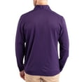 thumbnail image 2 of Men's-Cutter & Buck  Purple LSU Tigers Virtue Micro Stripe DryTec Quarter-Zip Pullover, 2 of 2