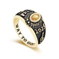thumbnail image 3 of Mementos PJM Customized Petite Women's Class Ring 10kt Yellow Gold for High School and College, 3 of 5