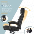 thumbnail image 3 of Click365 Classic Big & Tall Executive Office Chair Bonded Leather Black, 3 of 10