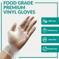 Klex Disposable Heavy Duty Vinyl Gloves Latex Free Powder Free, BPA