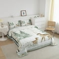 thumbnail image 3 of Erosebridal Ensembles de Couette Loup Dessin Animé Format Très Grand, Couettes et Duvets Branches d'Arbres de Jungle, Réversible 3 Pcs, 3 of 7