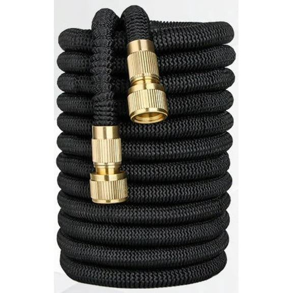 Water Plated Copper Household Garden Water Hose 3 times telescopic TPE car wash water hose magic telescopic water pipe