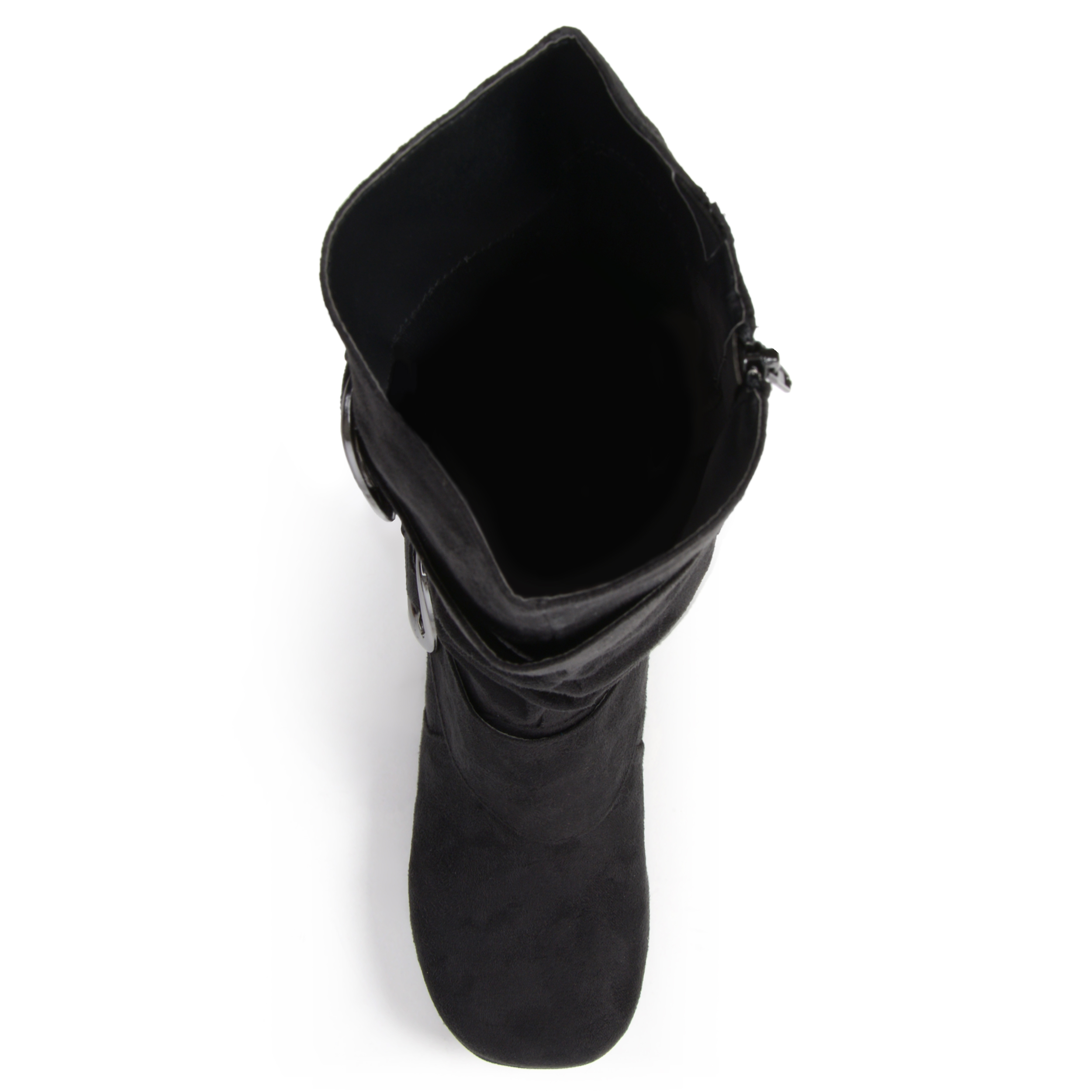 Women's Wide-Calf Buckle Knee-High Slouch Microsuede Boot - image 5 of 8