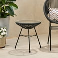 thumbnail image 3 of Patio Furniture Sets, NUSA SIDE TABLE, Black Outdoor Patio Furniture Sets,Tempered Glass Garden Patio Furniture Sets,, 3 of 11