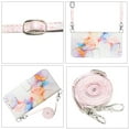 thumbnail image 7 of SaniMore Case for iPhone 15 Plus 6.7" 2023, PU Leather Case Luxury Marble Pattern Flip Kickstand Magnetic Clasp Cash Pocket Crossbody Lanyard Fashion Case for Girls Women, White Marble, 7 of 7