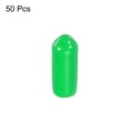 thumbnail image 3 of Uxcell 200Pcs 2mm Rubber End Caps Cover Vinyl Screw Thread Protector Round Wire Shelf Caps Green, Green 5mm 50, 3 of 5