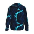 thumbnail image 3 of Sigee Blue Marble And Gold Print UPF50+ Men's Sun Protection Hoodie Shirt SPF UV Shirt Long Sleeve Fishing Outdoor Lightweight, S-3XL, 3 of 9