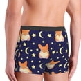 thumbnail image 5 of Fotbe Corgi Lying With Moons And Stars Men’s Total Support Pouch Boxer Briefs, X-Temp Cooling, Moisture-Wicking Underwear, Regular, Long-leg and Trunk-X-Large, 5 of 9