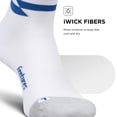 thumbnail image 5 of Feetures Elite Light Cushion Quarter Solid - Sport Sock with Targeted Compression - White Track , Large (1 Pair), 5 of 7