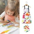 thumbnail image 2 of Waterproof Kids Painting Apron Art Smock With Detachable Sleeve Protectors For Painting Crafts Preschool Activities, 2 of 9