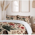 thumbnail image 3 of Ambesonne Autumnal Duvet Cover Set, Cozy Fall Feminine Art, Queen, Champagne Ginger, 3 of 6