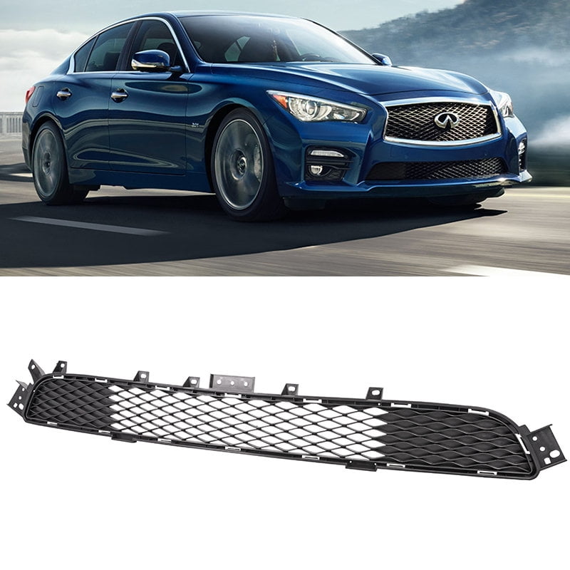 For 20142017 Infiniti Q50 Front Bumper Lower Mesh Sport Grille OE Style Black